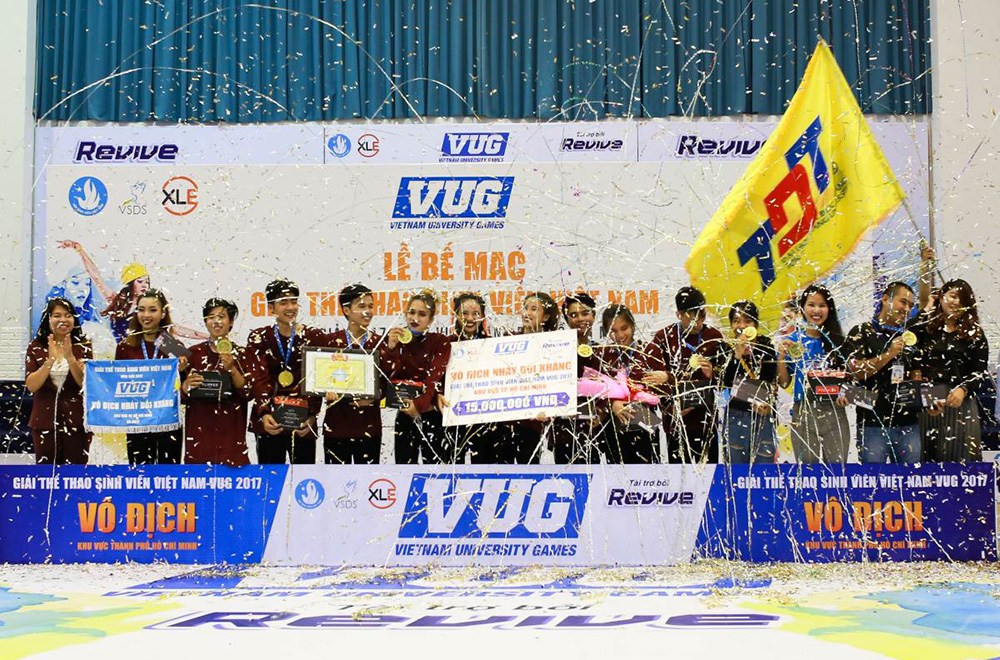 Ton Duc Thang University won championship of dance off at Vietnam University Games (VUG) 2017 – Southern Region