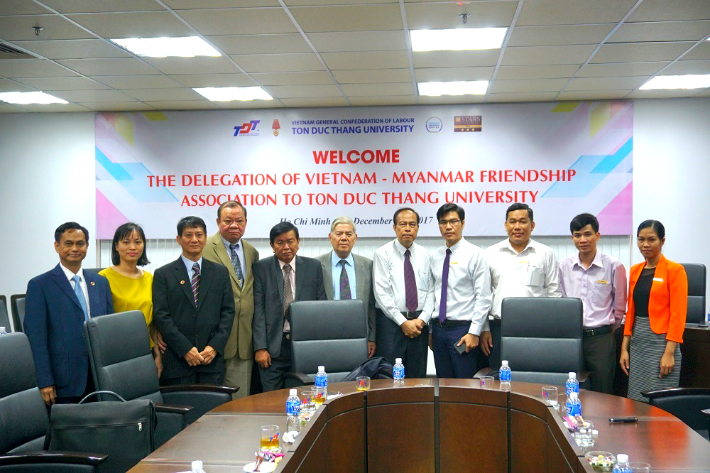 The Myanmar-Vietnam Friendship Association visits Ton Duc Thang University