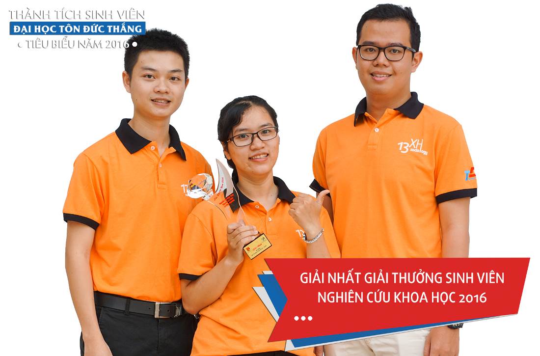 Nhóm sinh viên Diệu Thuý, Lê Phúc và Bình Nguyên đến từ Khoa Khoa học xã hội nhân văn - GIẢI NHẤT GIẢI THƯỞNG SINH VIÊN NGHIÊN CỨU KHOA HỌC – EURÉKA 2016

