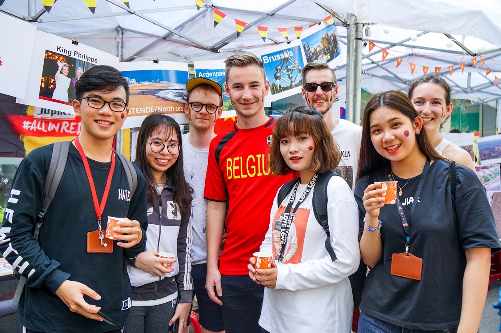 Students from Hasselt University (Belgium) join "Cu Chi Studio" at Ton Duc Thang University