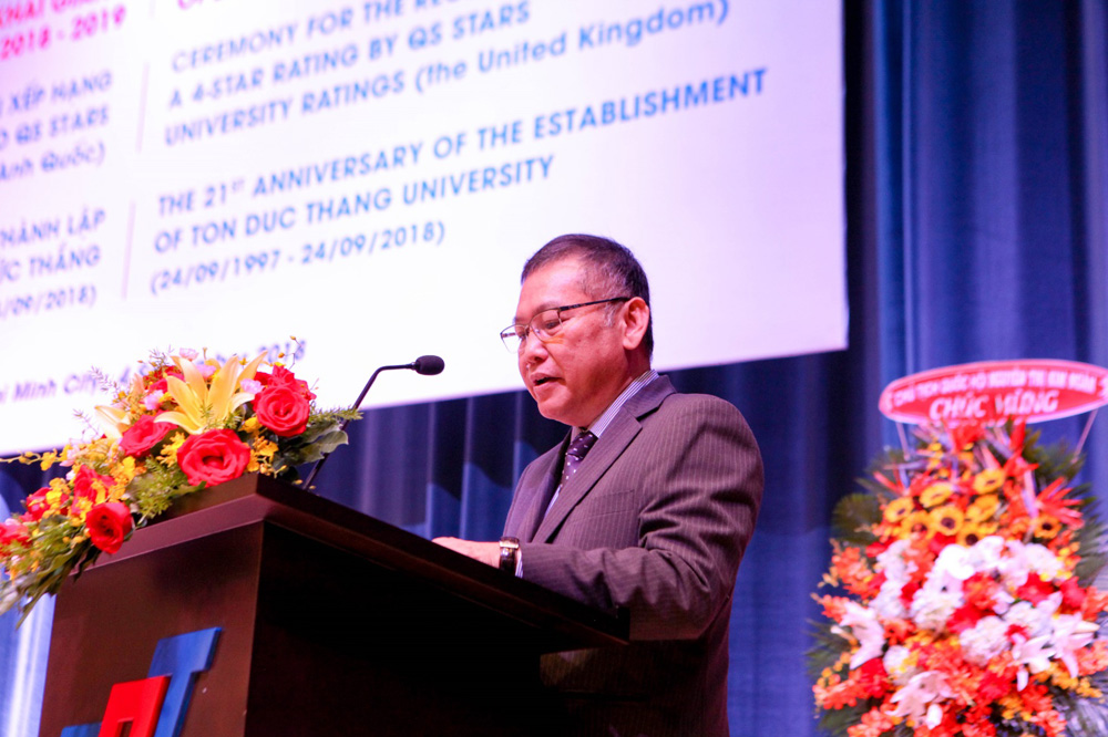 Mr. Samuel Wong, Senior researcher of QS-Stars delivered his speech…