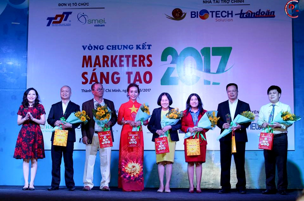 Students of Ton Duc Thang University won first prize in the competition “Finding Creative Marketers”