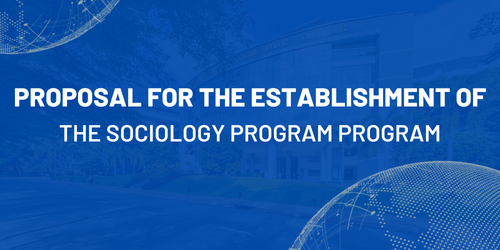 Proposal for establishing the Sociology program