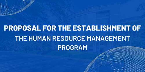 Proposal for the establishment of the Human Resource Management program